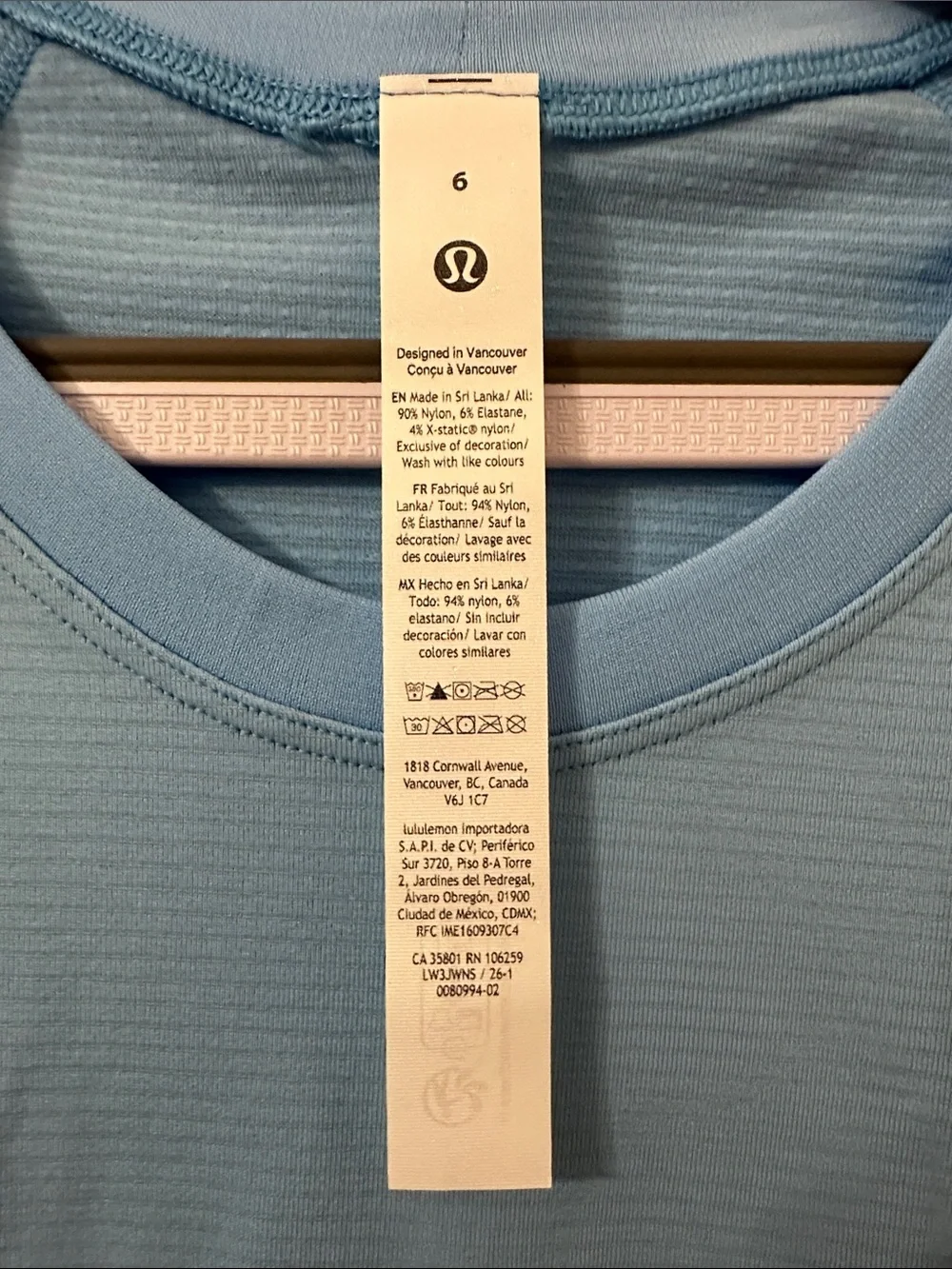 Lululemon Blue Ombré Swiftly Tech 2.0 Short Sleeve Size 6 NWT To Dye For
